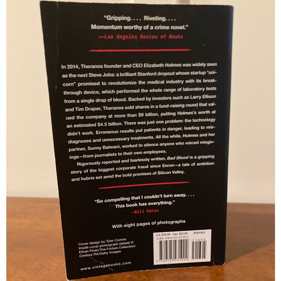 National Bestselling Book, “Bad Blood” by John Carreyrou - Picture 4 of 4